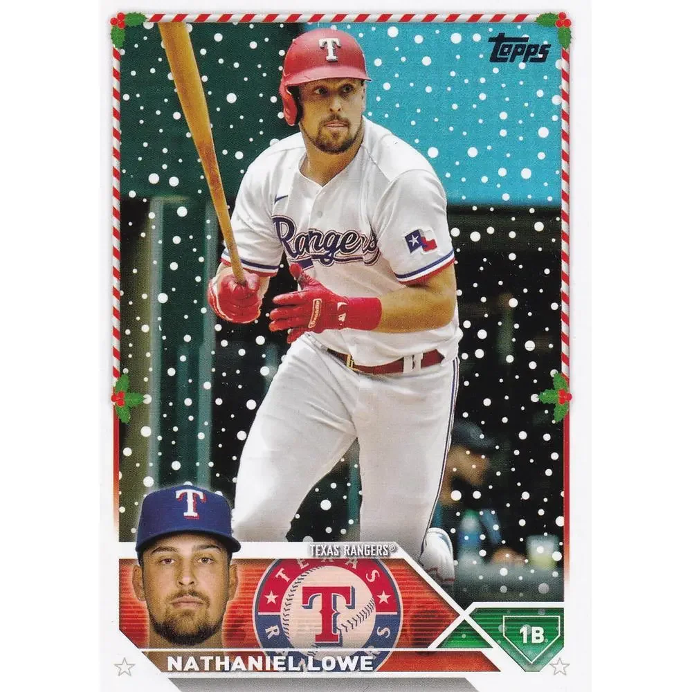2023 Topps Holiday Nathaniel Lowe H165 Texas Rangers